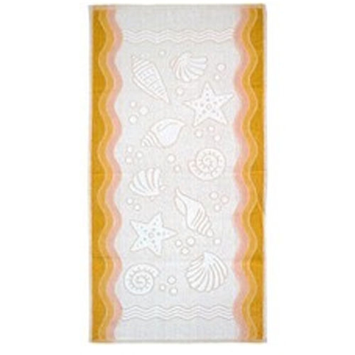 Ręcznik polski flora żółty 40x60